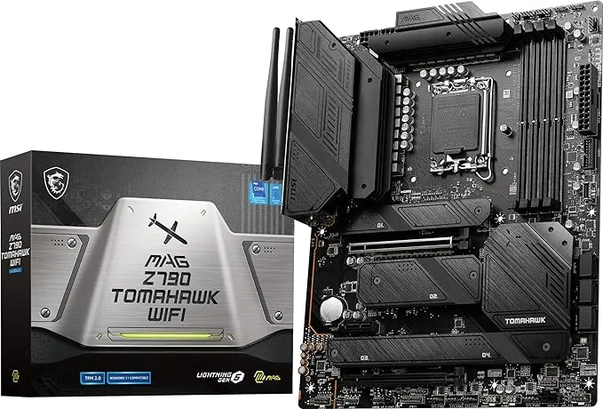 intel MSI MAG Z790 Tomahawk WiFi ATX Gaming Motherboard - Powerful Performance, Reliable Connectivity, Sleek Design, Supports Intel Core 12th & 13th Gen Processors, 9+1+2 Phase 105A SPS, DDR5 Boost