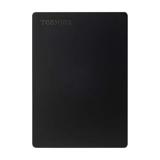 TOSHIBA Canvio Slim 1TB Portable External HDD - USB 3.0 for PC Laptop Windows and Mac, 3 Years Warranty, External Hard Drive - Black