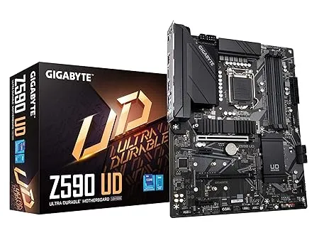 GIGABYTE Z590 UD (LGA 1200/ Intel Z590/ ATX/ Triple M.2/ PCIe 4.0/ USB 3.2 Gen 2/ 2.5GbE LAN/ Motherboard)