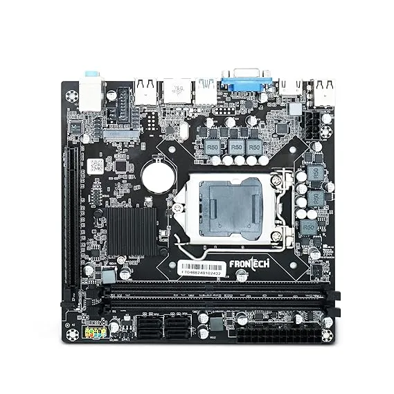 FRONTECH H110 Chipset Motherboard i3/i5/i7 LGA1151 Celeron/Pentium Support, DDR4, Realtek Audio, Micro-ATX Form Factor | 6+4 USB Ports | PCIe 16x | 4xSATA Slots | 1xHDMI, 1xVGA, (FT-0488)