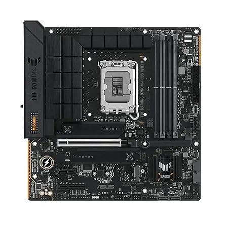 asus TUF Gaming B760M-PLUS WiFi II Intel B760 LGA 1700 mATX Motherboard (PCIe 5.0,4.0 M.2 Slots,DDR5,WiFi6E,Q-Antenna,2.5Gb Ethernet,DisplayPort,HDMI, SATA 6Gbps,USB 20Gbps) Support, Aura Sync