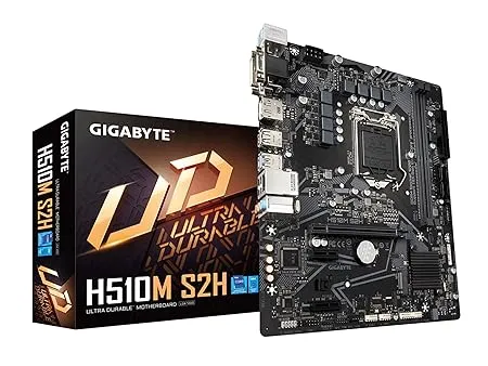 GIGABYTE H510M S2H (Lga 1200/ Intel/ H510/ Micro-Atx/Pcie 4.0/ Usb 3.2 Gen1/ Gaming Gbe Lan/DDR4 Motherboard)