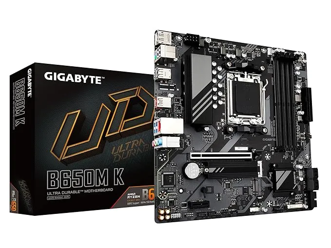 Technical Details Brand	‎GIGABYTE Manufacturer	‎gigabyte Series	‎B550M AORUS ELITE Form Factor	‎Micro ATX Item Height	‎2.67 Inches Item Width	‎10.55 Inches Product Dimensions	‎26.97 x 26.8 x 6.78 cm; 1.07 kg Item model number	‎B550M AORUS ELITE Processor Socket	‎Socket AM4 Memory Technology	‎DDR4 Co