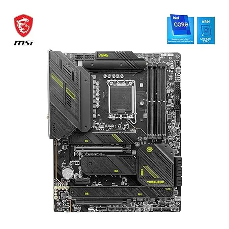 intel MSI MAG Z790 Tomahawk MAX WiFi Gaming Motherboard (Supports 12th/13th/14th Gen Intel Processors, LGA 1700, DDR5, PCIe 5.0, M.2, SATA 6G, 2.5Gbps LAN, USB 3.2 Gen2, Wi-Fi 7, Bluetooth 5.4, ATX)