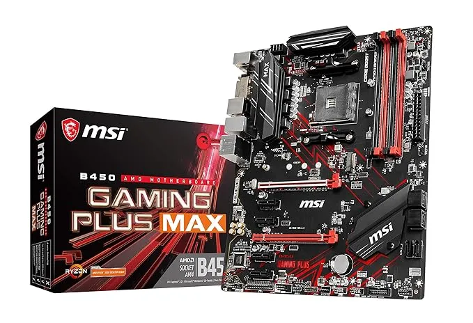 intel MSI B450 Gaming Plus MAXATX Gaming Motherboard Socket AM4 DDR4