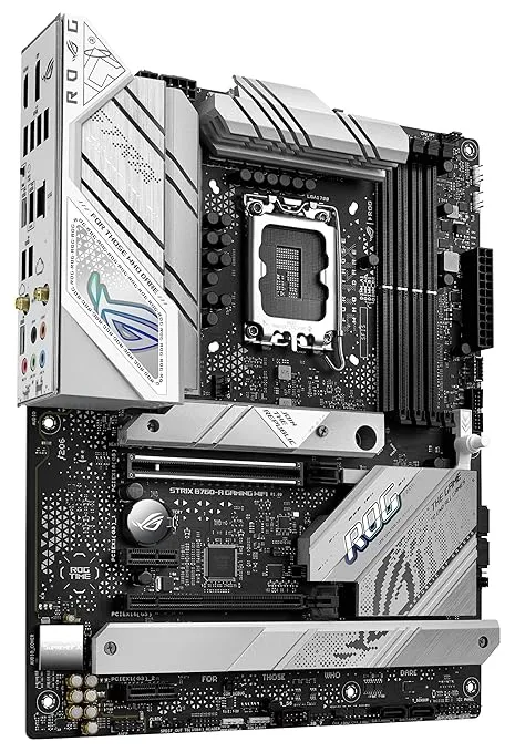 ASUS Rog Strix B760-A Gaming Wifi Intel B760(13Th&12Th Gen)Lga 1700 White Atx Motherboard,12 + 1 Power Stages,Ddr5,Pcie 5.0,Three M.2 Slots,Wifi 6E,Usb 3.2 Gen 2X2 Type-C,And Aura Sync Rgb