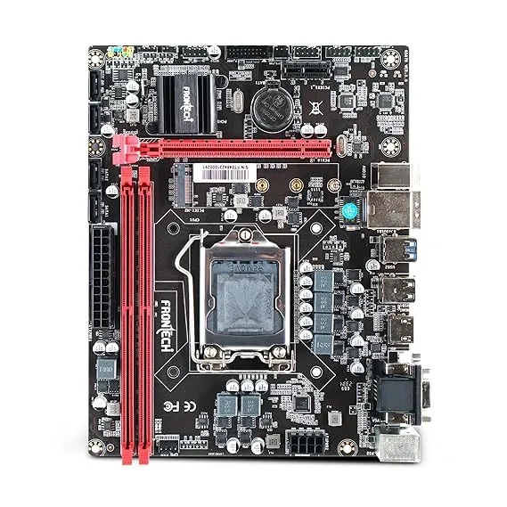 FRONTECH High-Performance Micro-ATX Motherboard -H510 Express Chipset, DDR4 3200 Support, Realtek Audio, 1 NVME Connector, 3-Year Warranty (FT-0484)