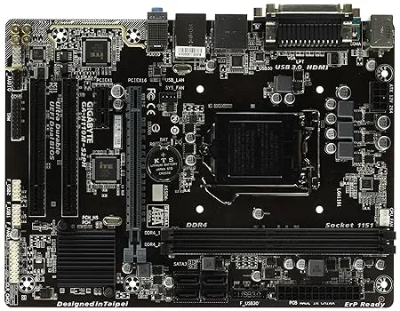 Gigabyte GA-H110M-S2PH Motherboard(Intel 6th Generation Support LGA 1151, DDR4 Up to 32 GB, USB 3.1 8-channel HD Audio, HDMI 1.4, DVI-D, D-sub)