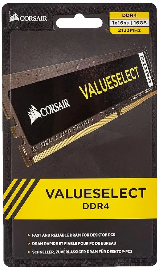 Corsair Value Select Series 16GB (1x16GB) DDR4 2133MHz (PC4-17000) CL15 DIMM