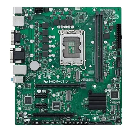 ASUS Pro H610M-CT D4-CSM LGA 1700(Intel 12th Gen&Intel vPro)TCO-optimized Commercial Motherboard( PCIe 4.0,DDR4, DP/HDMI/D-Sub,USB 3.2 Gen 2,M.2 E slot,TPM IC onboard,SMBUS,ACCE, Boot Defender)