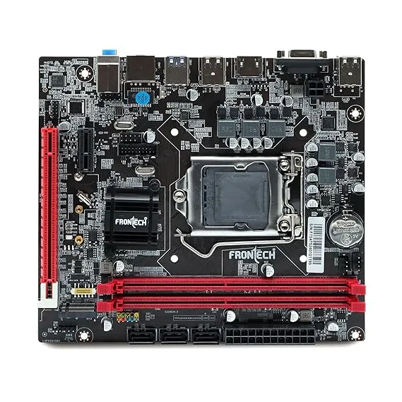 FRONTECH H110 Chipset Motherboard with 2xDDR4 RAM Slots LGA1151 Supports 6/7/8th (SKYlake), 14nm CPUs Processors | 2xUSB 3.0, 4xUSB 2.0 | 4xSATA Slots | NVME Slots, 1xPCIEX16, 1xHDMI, 1xVGA (FT-0475)