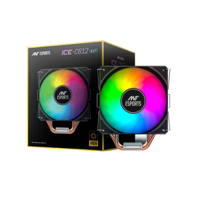 Ant Esports ICE-C612 V2 ARGB CPU Air Cooler