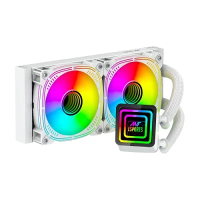 Ant Esports ICE-Infinite 240 ARGB CPU Liquid Cooler – White