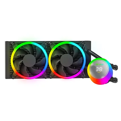 Ant Esports ICE Chroma 240 ARGB 240mm ARGB Liquid Cooler I AIO – Black