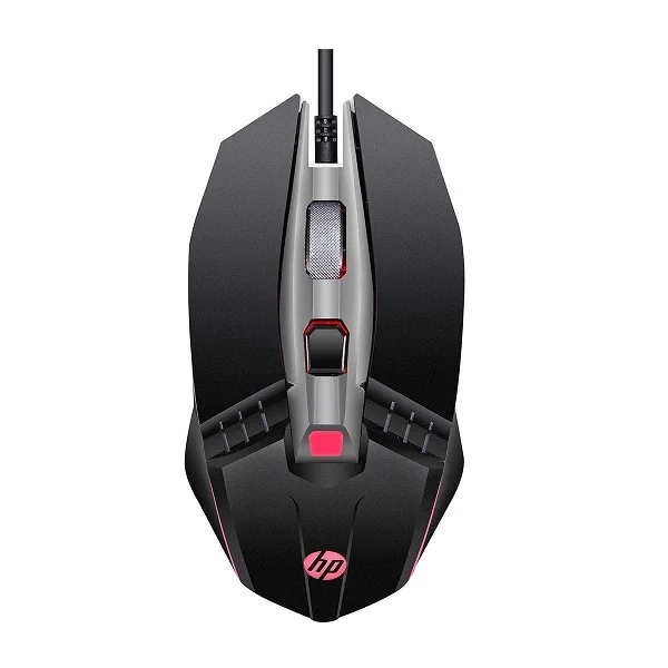 HP M270 Backlit USB Wired Gaming Mouse with 6 Buttons, 4-Speed Customizable 2400 DPI