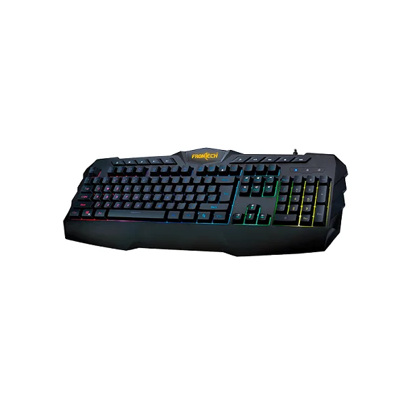 FRONTECH KB-0008 Black Wired Gaming Keyboard | Multicolor RGB Backlight