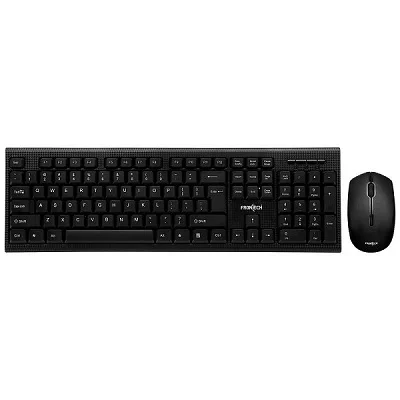 FRONTECH Wireless Keyboard and Mouse Combo (KB-0026, Black)