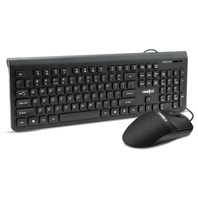 FRONTECH Wired Keyboard + Mouse Combo KB-0036(BLACK)