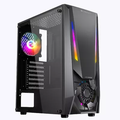 ZEBRONICS Zeb Agojie GAMING CABINET (Black)