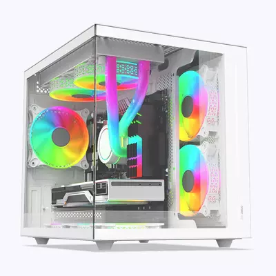 ZEBRONICS Zeb Argo GAMING CABINET (White)