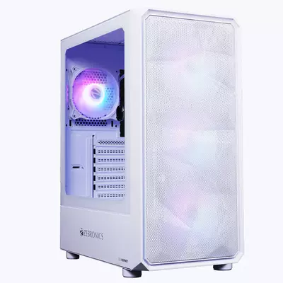 ZEBRONICS Zeb Hornet GAMING CABINET(White)