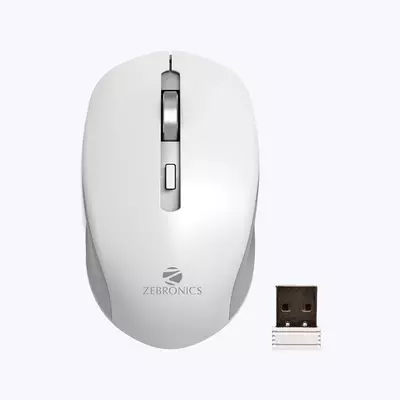 ZEBRONICS Zeb-Jaguar MOUSE (White)