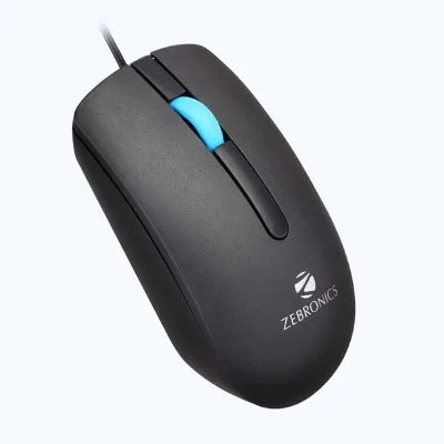 ZEBRONICS JUGGLE Wired Mouse Black