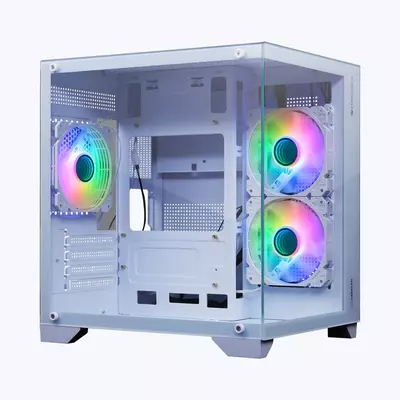 ZEBRONICS Zeb Mercury GAMING CABINET (White)