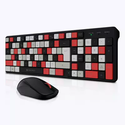 ZEBRONICS Zeb Companion 111 KEYBOARD AND MOUSE COMBO (Graphite Red)