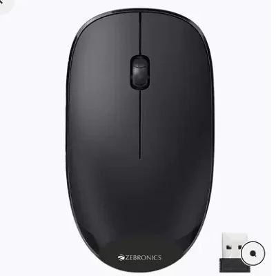 ZEBRONICS AMAZE Wireless Mouse Black