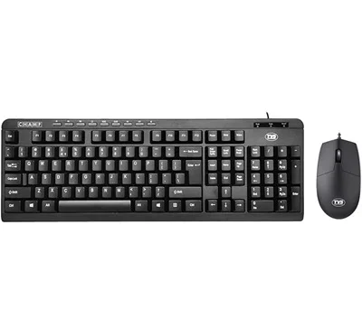 TVS CHAMP - EXECUTIVE MULTIMEDIA Keyboard & Mouse Combo USB Black