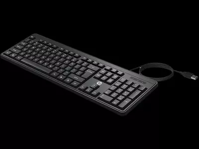 HP K100 Wired Keyboard Black