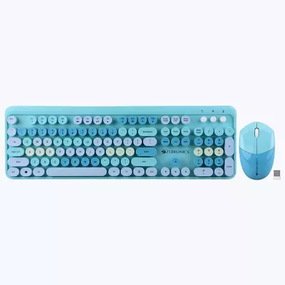 ZEBRONICS Zeb Companion 301 KEYBOARD AND MOUSE COMBO (Aqua Green)