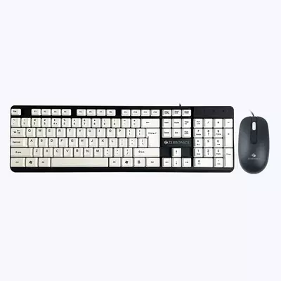 ZEBRONICS Zeb Judwaa 541 KEYBOARD AND MOUSE COMBO (Black+White)