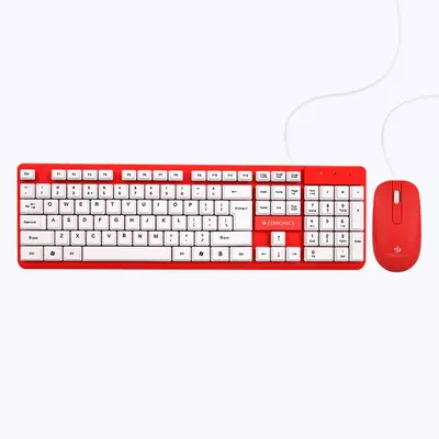 ZEBRONICS Zeb Judwaa 541 KEYBOARD AND MOUSE COMBO (Red)