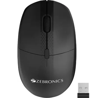 ZEBRONICS POP WIRELESS MOUSE BLACK