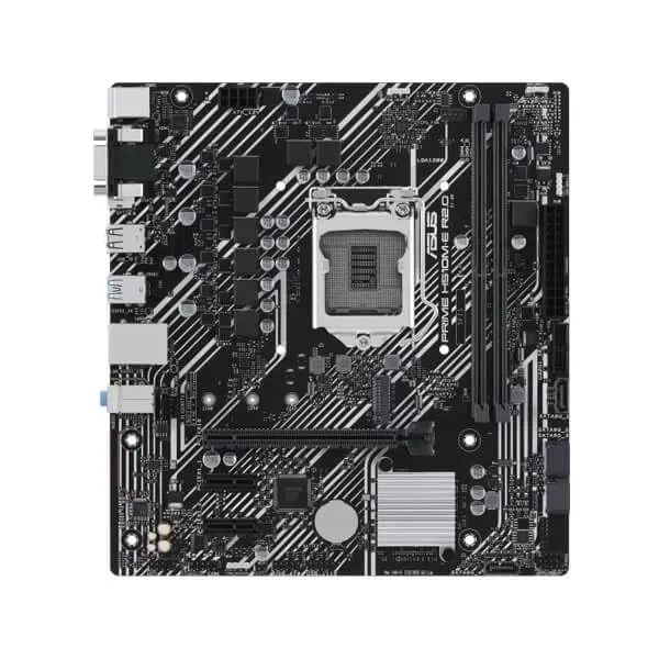 ASUS Prime H510M-E R2.0 Intel H470 LGA 1200 Micro ATX Motherboard with PCIe 4.0, 32Gbps M.2 Slot, DisplayPort/HDMI™/VGA, USB 3.2 Gen 1 Ports, SATA 6 Gbps, Aura Addressable Gen 2