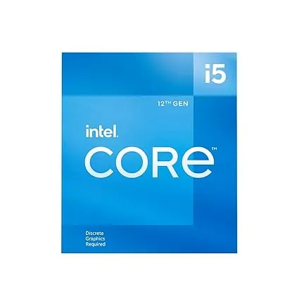 Intel Core I5 12400F 12 Gen Generation Desktop Pc Processor 6, CPU with 18Mb Cache and Up to 4.40 Ghz Clock Speed Ddr5 and Ddr4 Ram Support Lga 1700 Socket, Micro ATX