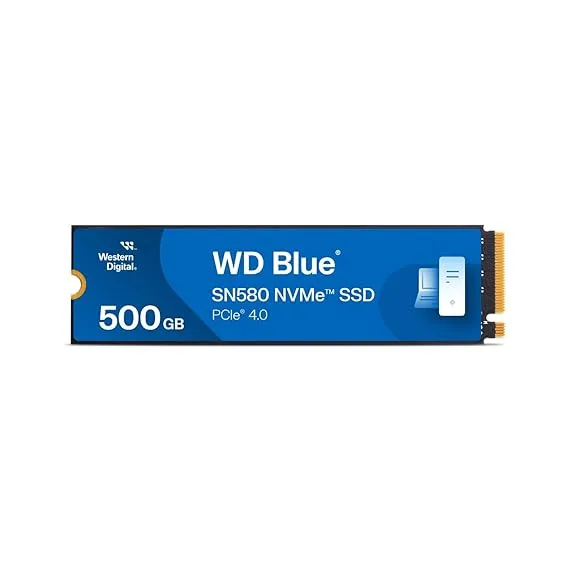 Western Digital WD Blue SN580 PCIe Gen 4 NVMe SSD Internal Storage, 500GB