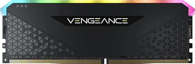 Corsair Vengeance RGB RS 8GB (1x8GB) DDR4 3600MHz C18 Desktop Memory (Dynamic RGB Lighting, Tight Response Times, Custom Performance PCB, Aluminum Heatspreader, iCUE Software Compatible) Black