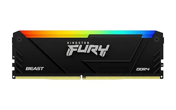 Kingston Fury Beast DDR4 RGB 8GB 3200MT/s DDR4 CL16 DIMM Fury Beast RGB KF432C16BB2A/8