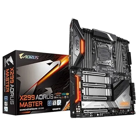 GIGABYTE X299 AORUS Master (Intel LGA 2066/E-ATX/3xM2/Dual Intel LAN/ESS Sabre 9218 DAC/USB 3.1 Gen 2 Type-C Motherboards)