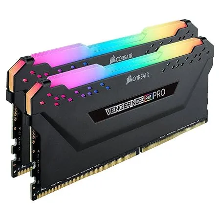 Corsair Vengeance RGB Pro 16GB (2x8GB) DDR4 3600 (PC4-28800) C18 AMD Optimized Memory – Black