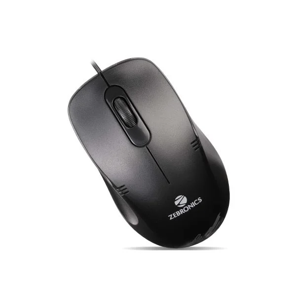 ZEBRONICS POWER+ Wired Mouse Black