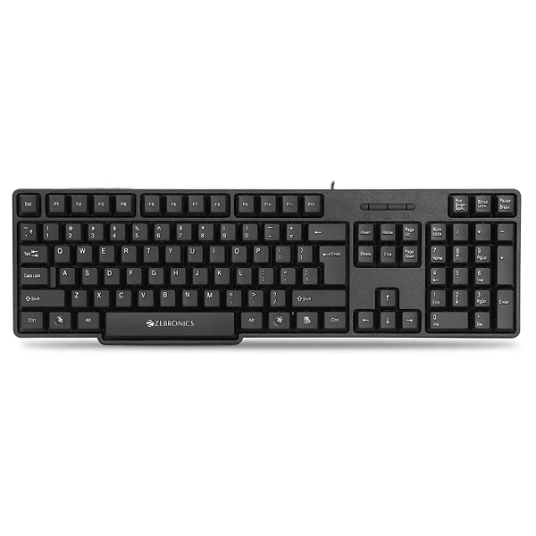 ZEBRONICS K20 Wired Keyboard Black