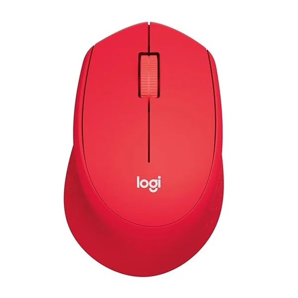 LOGITECH M331 Silent Plus Mouse Red