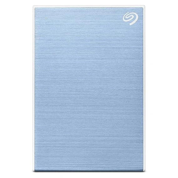 Seagate 1TB Backup Plus Slim Portable External Hard Drive + 1Yr Mylio Create + 2MO Adobe CC Photography, Light Blue (STHN1000402)