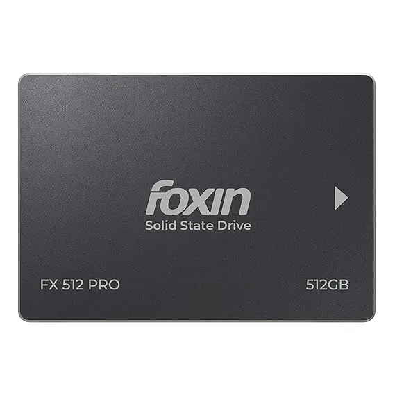 Foxin 512 GB PRO SSD | Hard Disk with 3D NAND Technology & 2.5 Inch SATA III 6GB/S Speed with 5 Years Limited Warranty