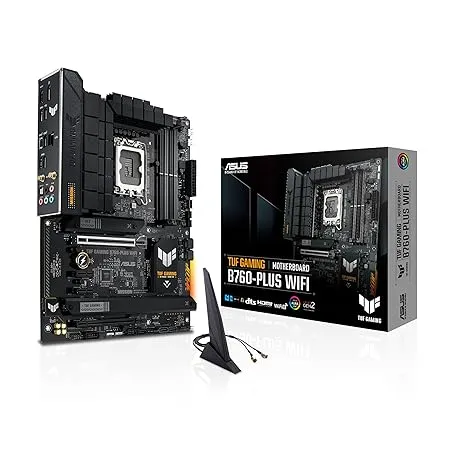 ASUS TUF GAMING B760-PLUS WIFI (13th and 12th Gen)LGA 1700 ATX motherboard with PCIe 5.0, 3xPCIe 4.0 M.2 slots,DDR5,2.5Gb LAN,USB 3.2 Gen 2x2 Type-C, front USB 3.2 Gen 2 Type-C, Thunderbolt 4, AEMP II