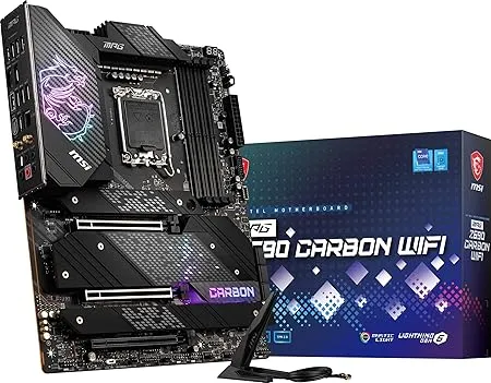 intel MSI MPG Z690 Carbon WiFi Gaming Motherboard (ATX, 12th Gen Intel Core, LGA 1700 Socket, DDR5, PCIe 4, CFX, M.2 Slots, Wi-Fi 6E)